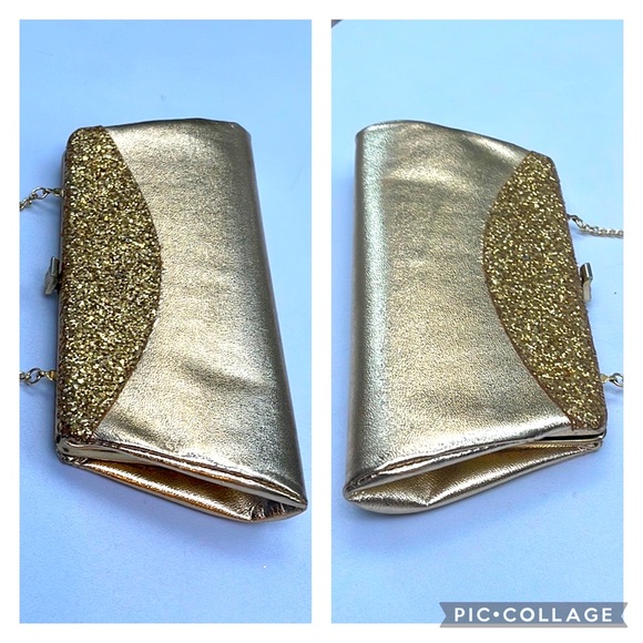 Vintage Gold Clutch Handbag - Picture 6 of 13